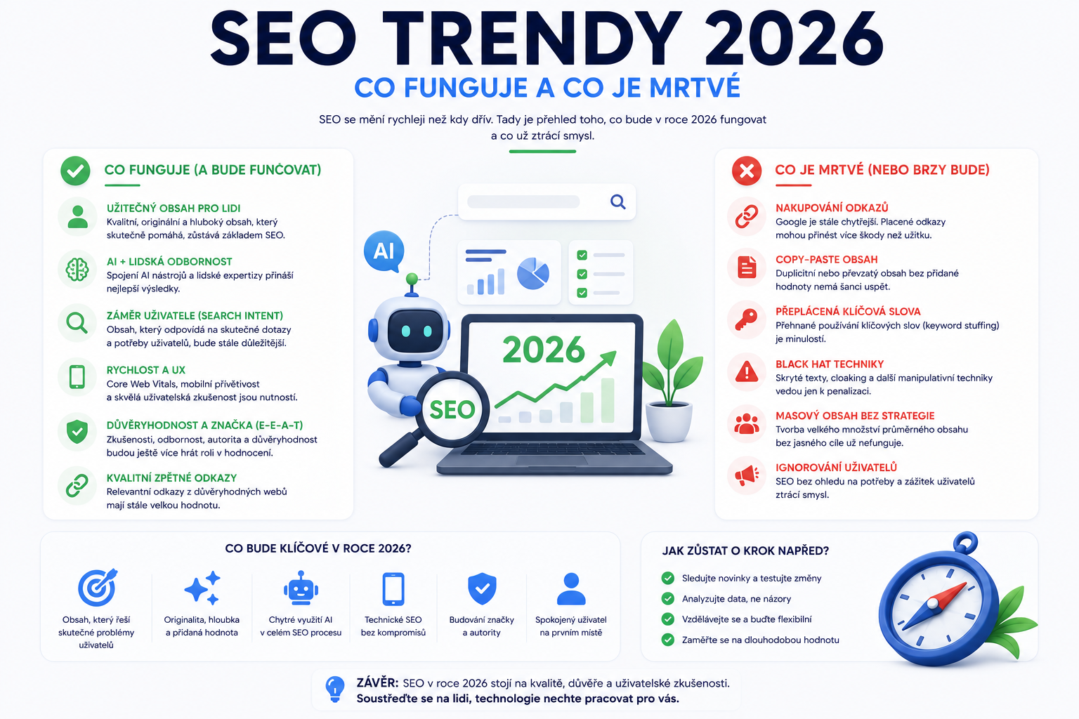 SEO trendy 2026 — co funguje a co né